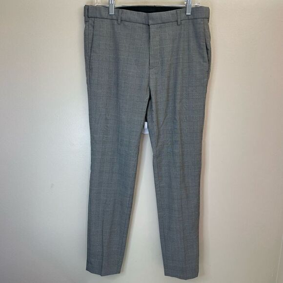 H&M | size 32| gingham print| casual | career wear - Picture 13 of 13